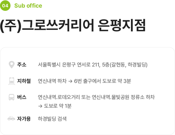 그로쓰커리어 은평지점