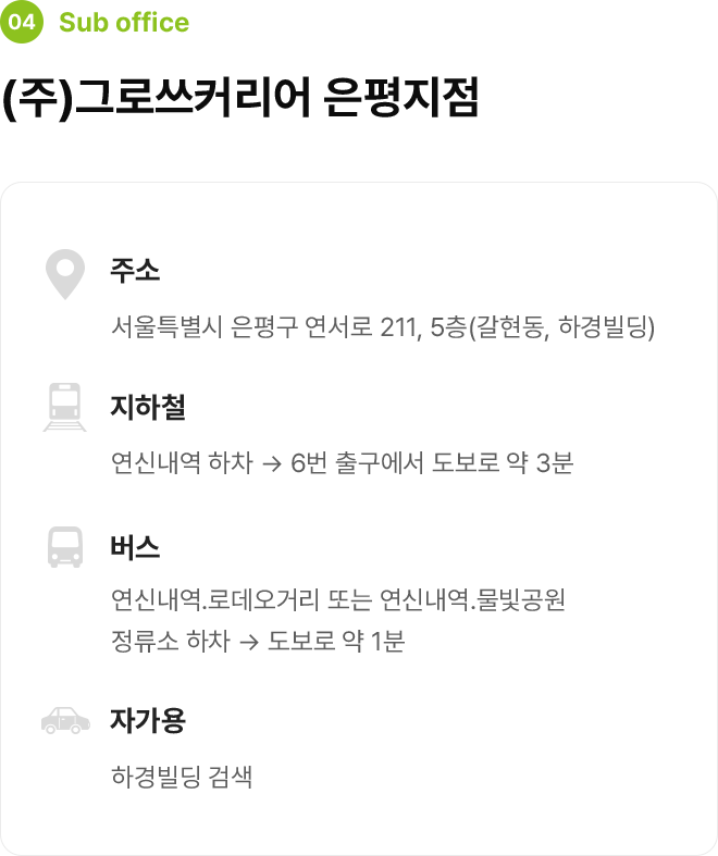 그로쓰커리어 은평지점
